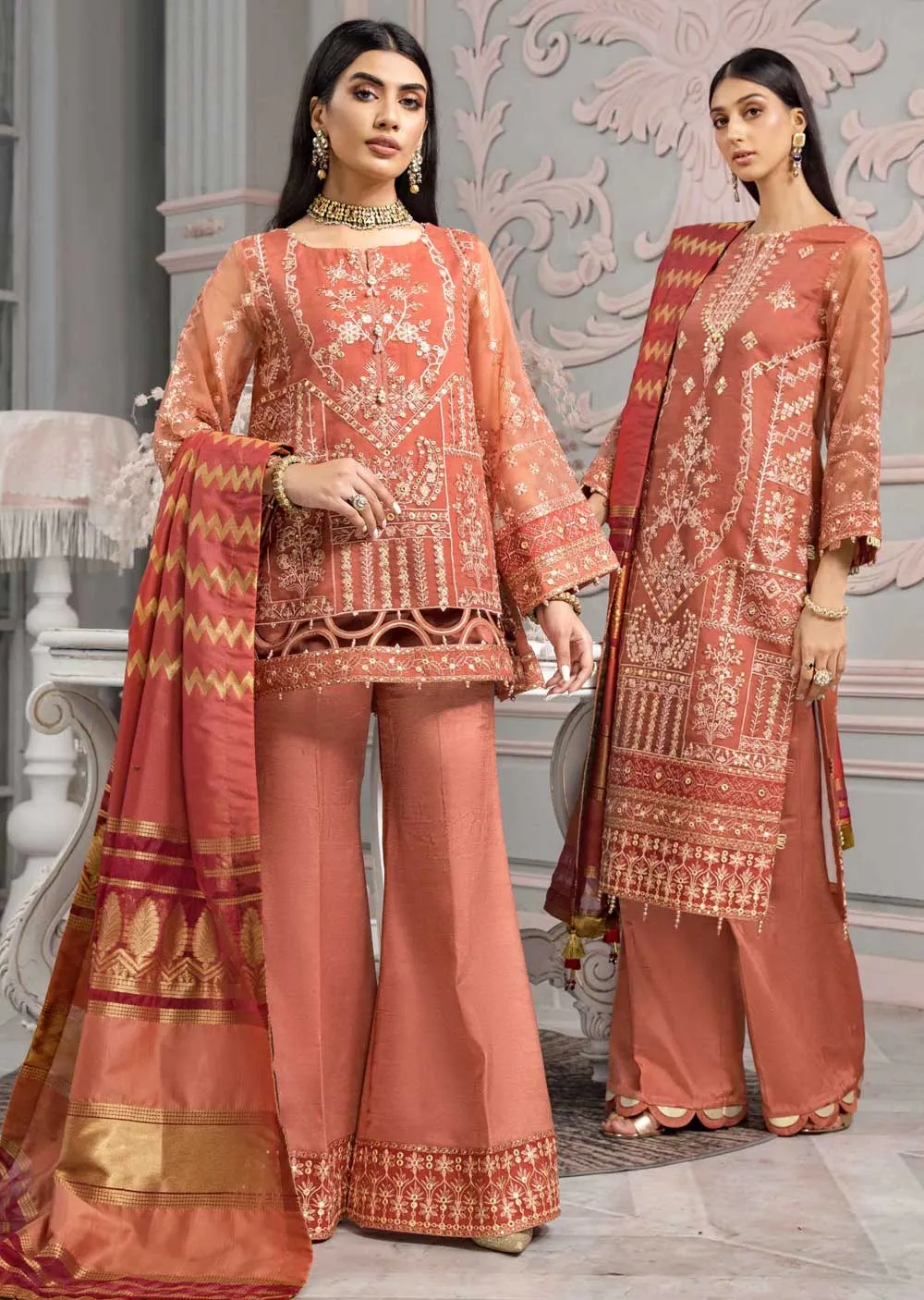 02 - Naranj - Unstitched -  Vasl-e-Meraas Collection by Alizeh 2022