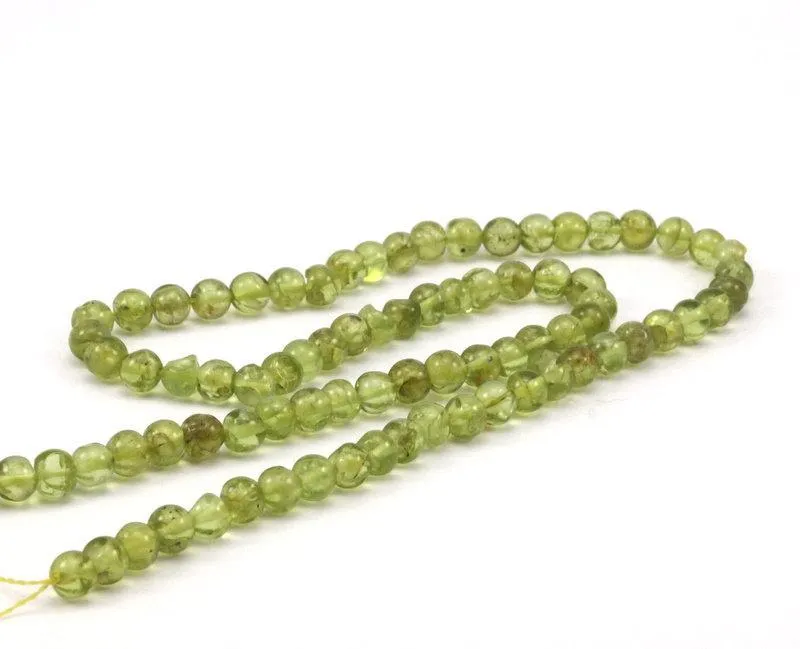 1 Strand Prehnite 5 mm Gemstone Round Beads G196