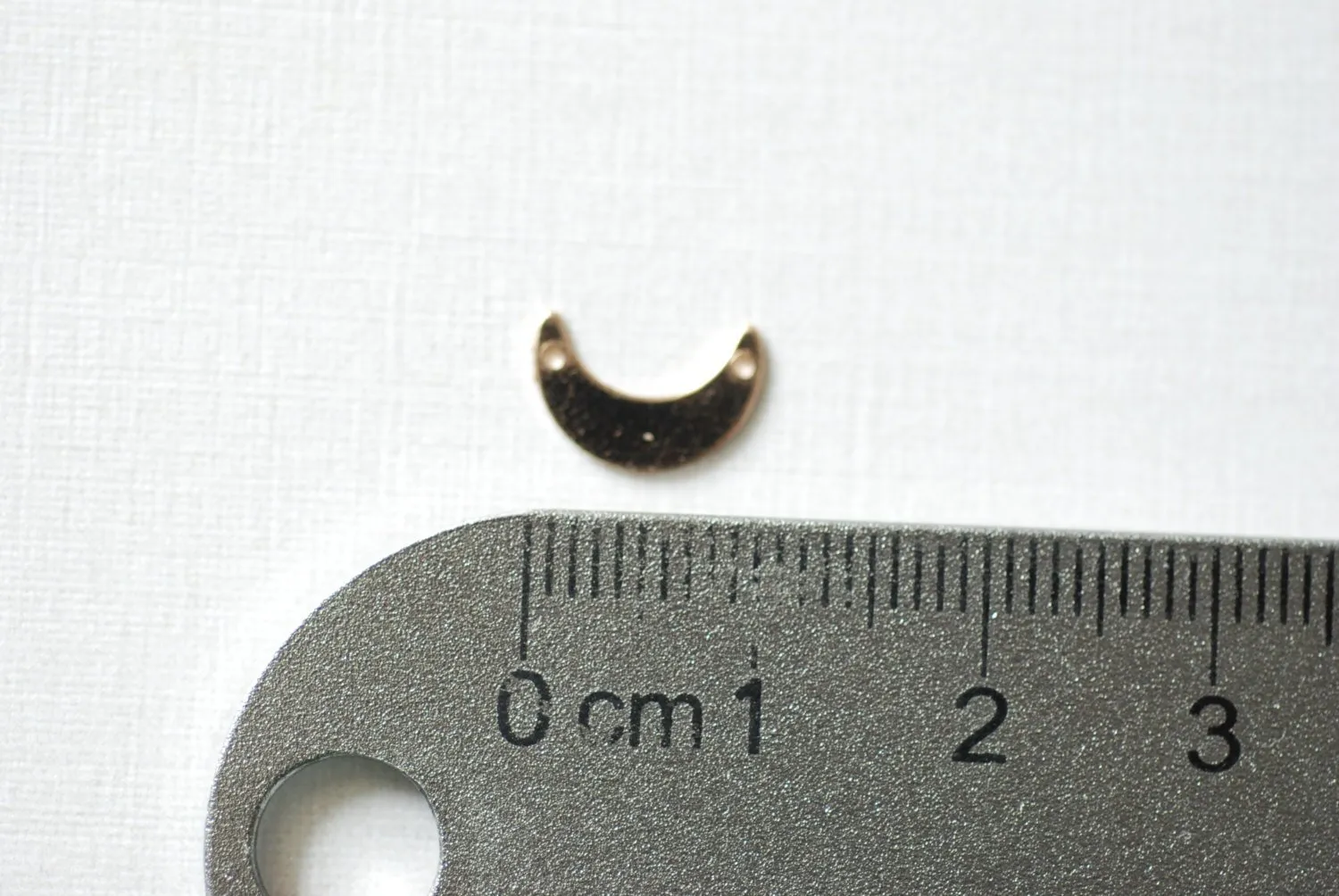 14k Gold Wholesale Filled Crescent Blank Charm, Gold Crescent Moon Blanks, Gold Filled Crescent Moon Connector Link Charms