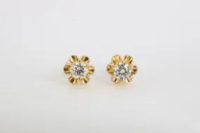 14k Yellow Gold 0.50tcw Diamond Stud Earrings (1.73g.)