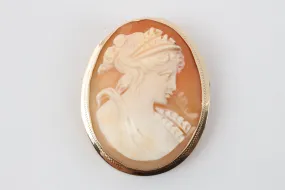 14k Yellow Gold Cameo Brooch (6.89g.)