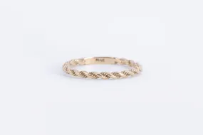 14k Yellow Gold Rope Ring Size 5 (1.05g.)