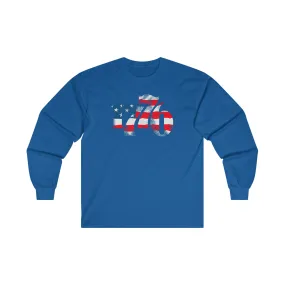 1776 American Flag Long Sleeve Tee