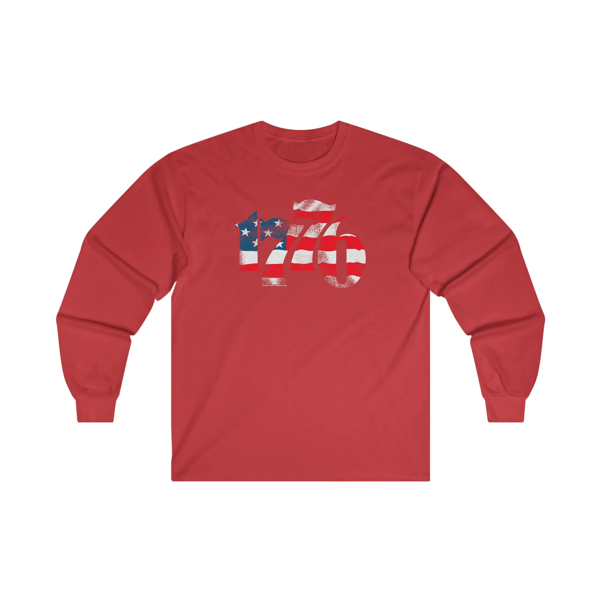 1776 American Flag Long Sleeve Tee