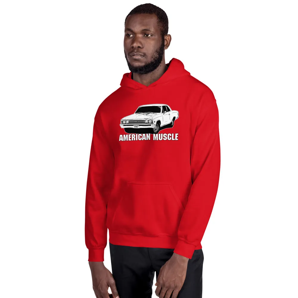 1967 Chevelle Hoodie, American Muscle Car Sweatshirt