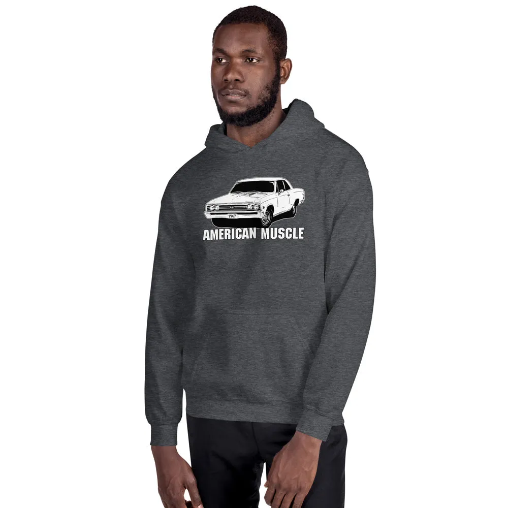 1967 Chevelle Hoodie, American Muscle Car Sweatshirt