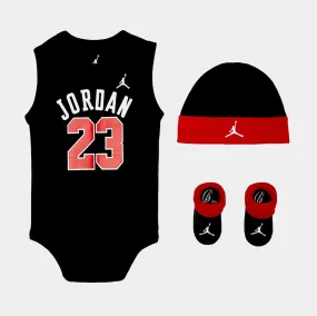 23 Jersey 3 Piece Set Infant Set (Black)