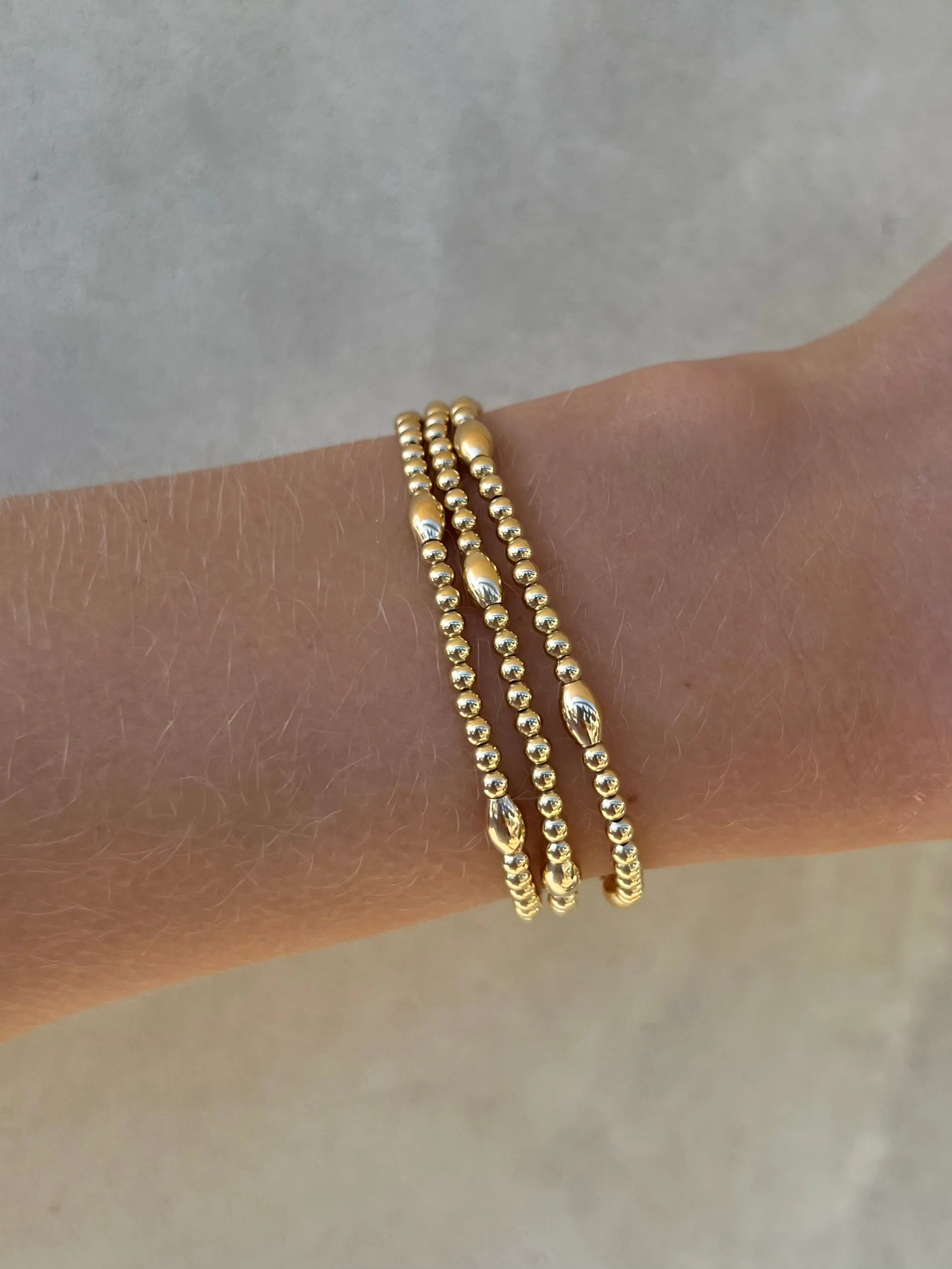 3MM Signature Bracelet with Orzo Pattern