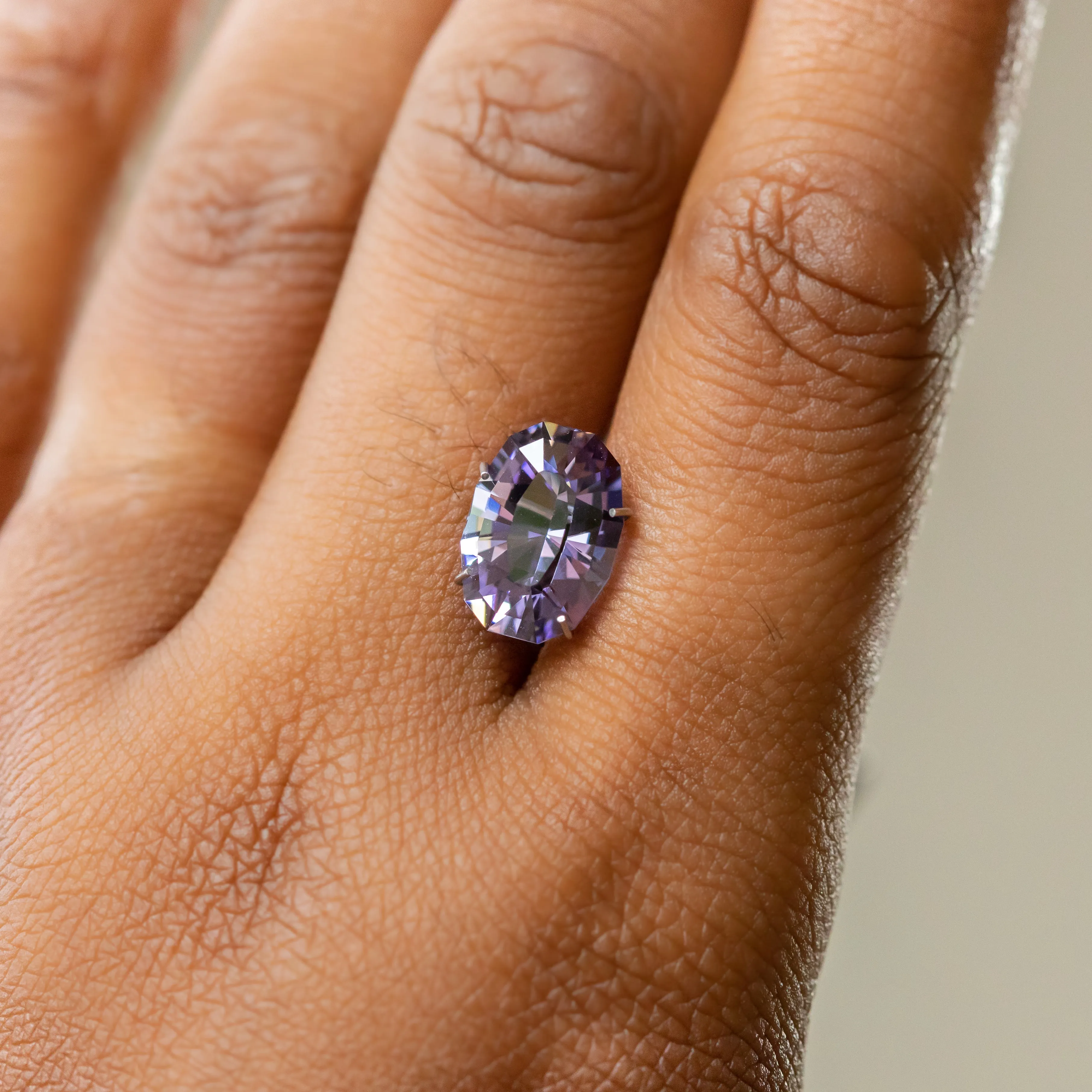 4.26CT GEO OVAL PURPLE TANZANITE, GIA, 12.22X8.69X5.90MM, HEATED