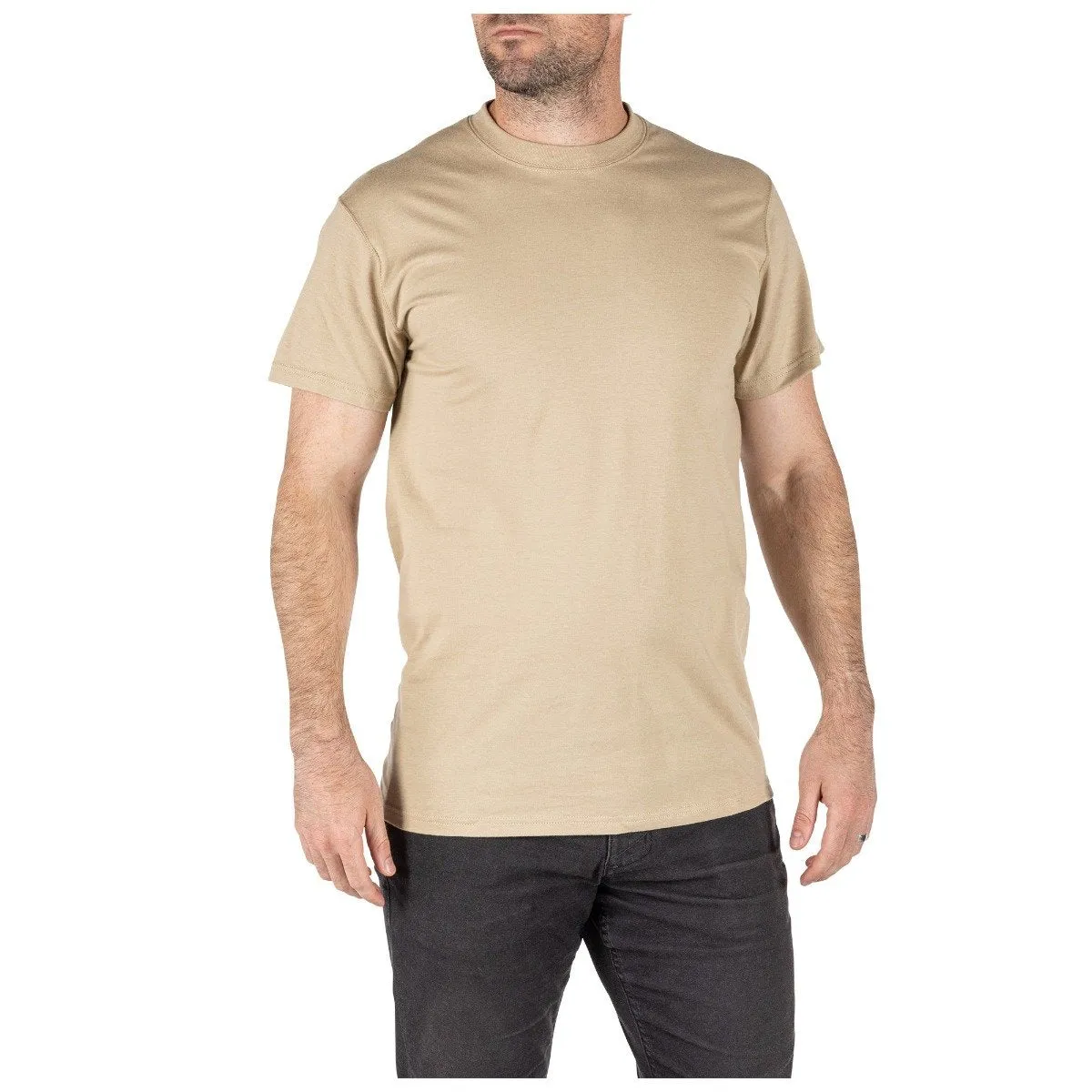 5.11 Tactical Mens Utili-T Crew Tees Pack of 3 ACU Tan