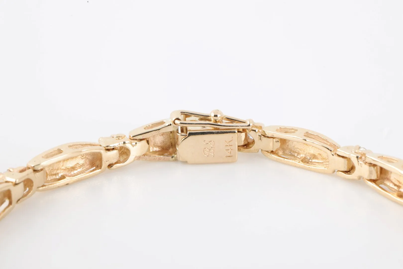 7" 14k Yellow Gold 0.42tcw Diamond Bracelet (9.24g.)