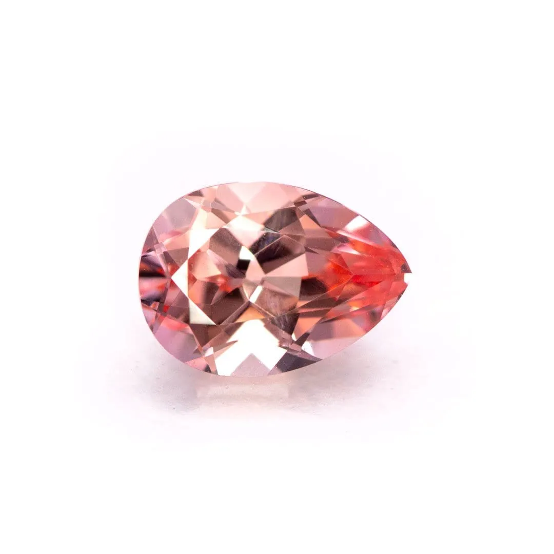 7x5mm/1ct Pear Cut Lab Created Champagne Sapphire Gemstone