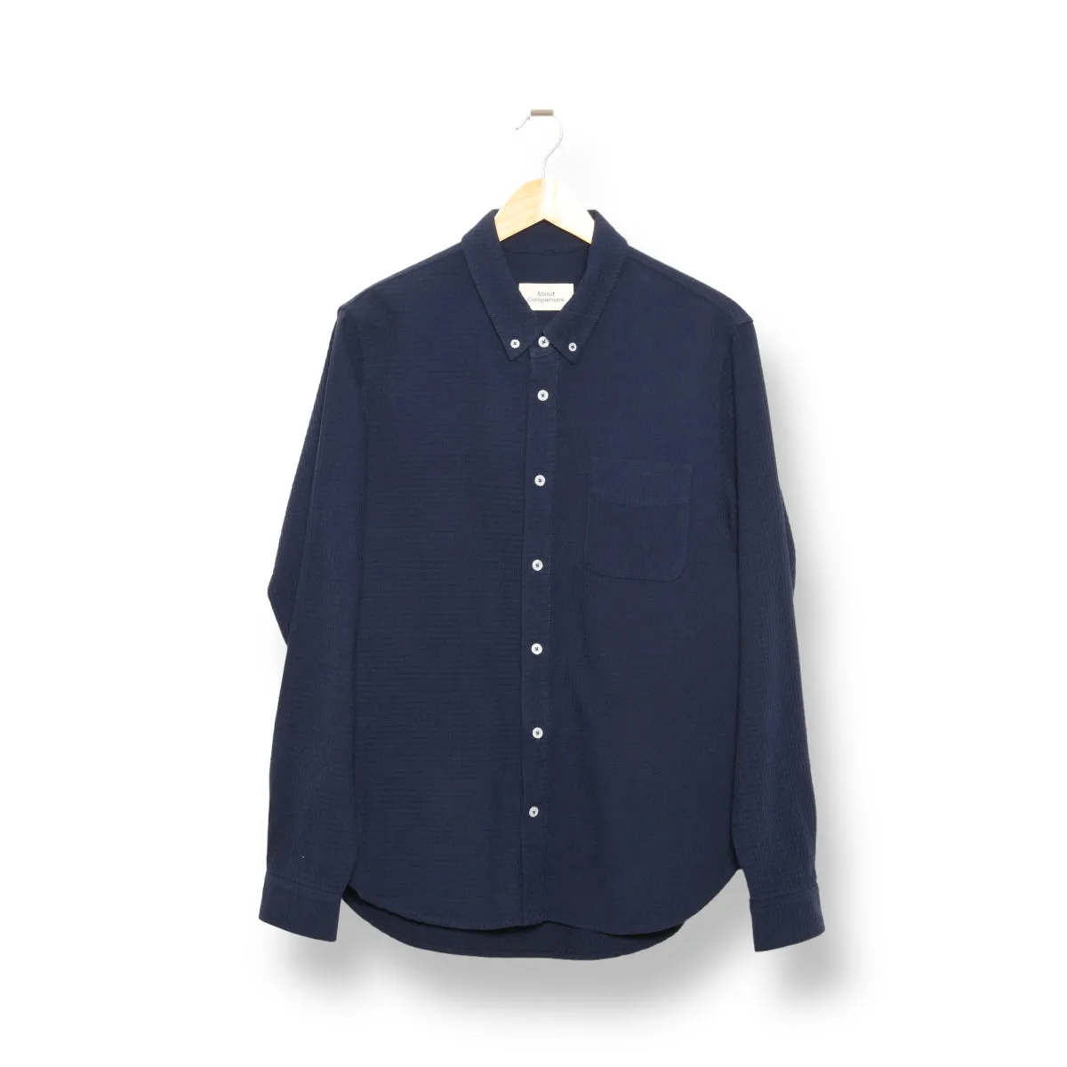 About Companions Ken shirt eco crepe navy