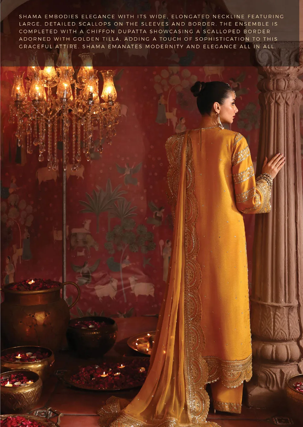 AFZ-592 - Shama - Unstitched - Divani Silk Edit by Afrozeh 2024