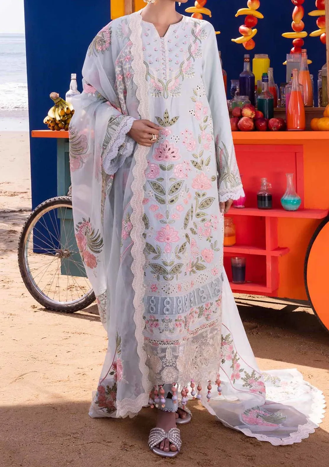 Akbar Aslam Begonia Pakistani Luxury Lawn Dress