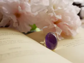 Amethyst Akoni Ring - Medium Oval