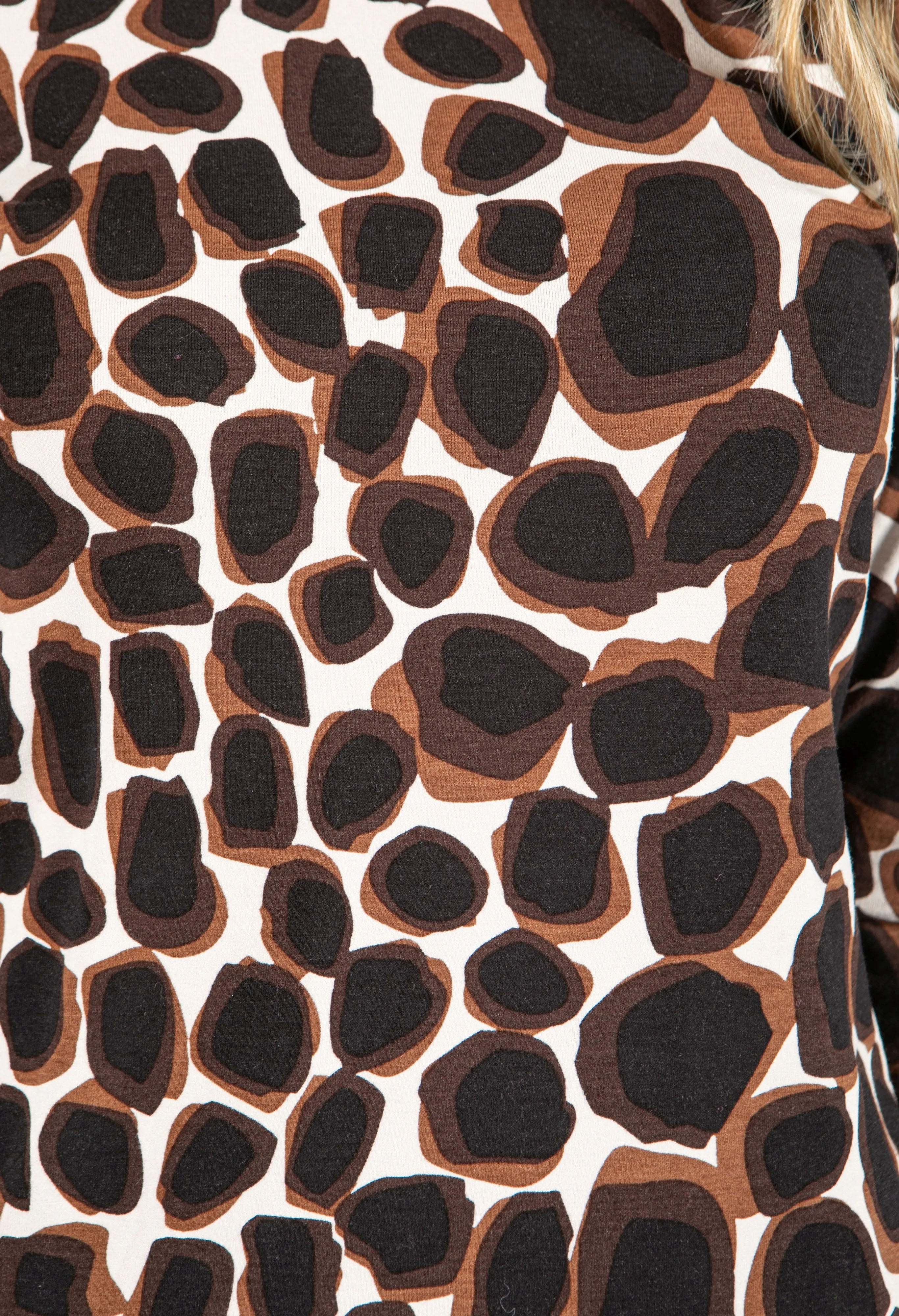 Animal Print 3/4 Sleeve Top