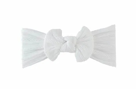 ArchNOllie Cable Knot Headband - White