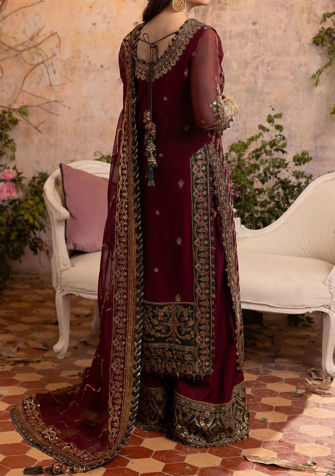 Asim Jofa Khwab Pakistani Luxury Chiffon Dress