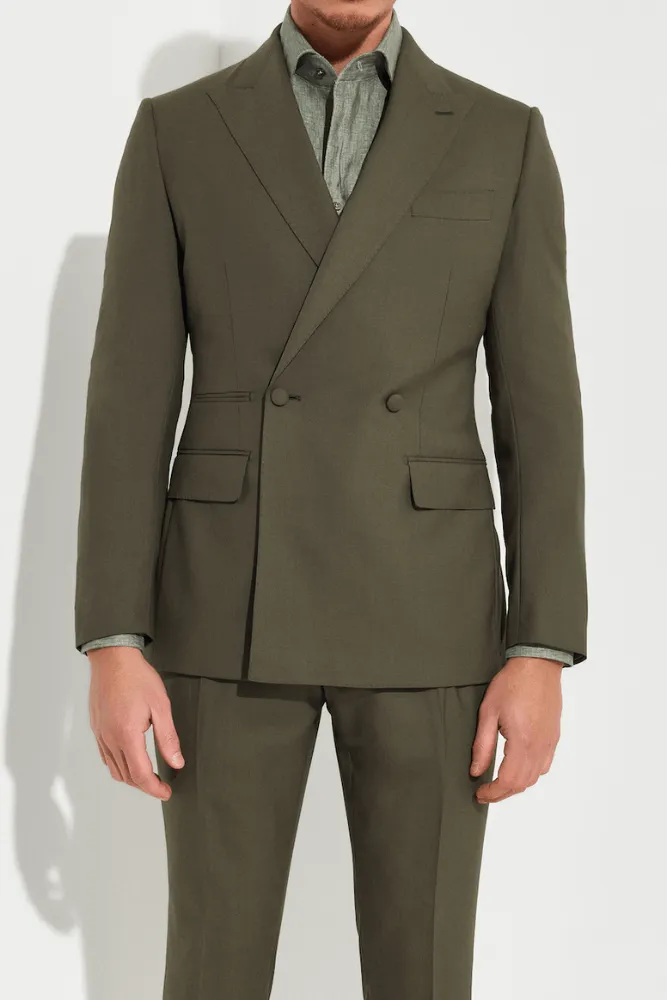 Austin Milan Suit - Olive Wool