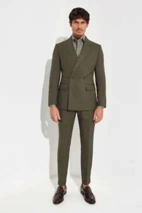 Austin Milan Suit - Olive Wool