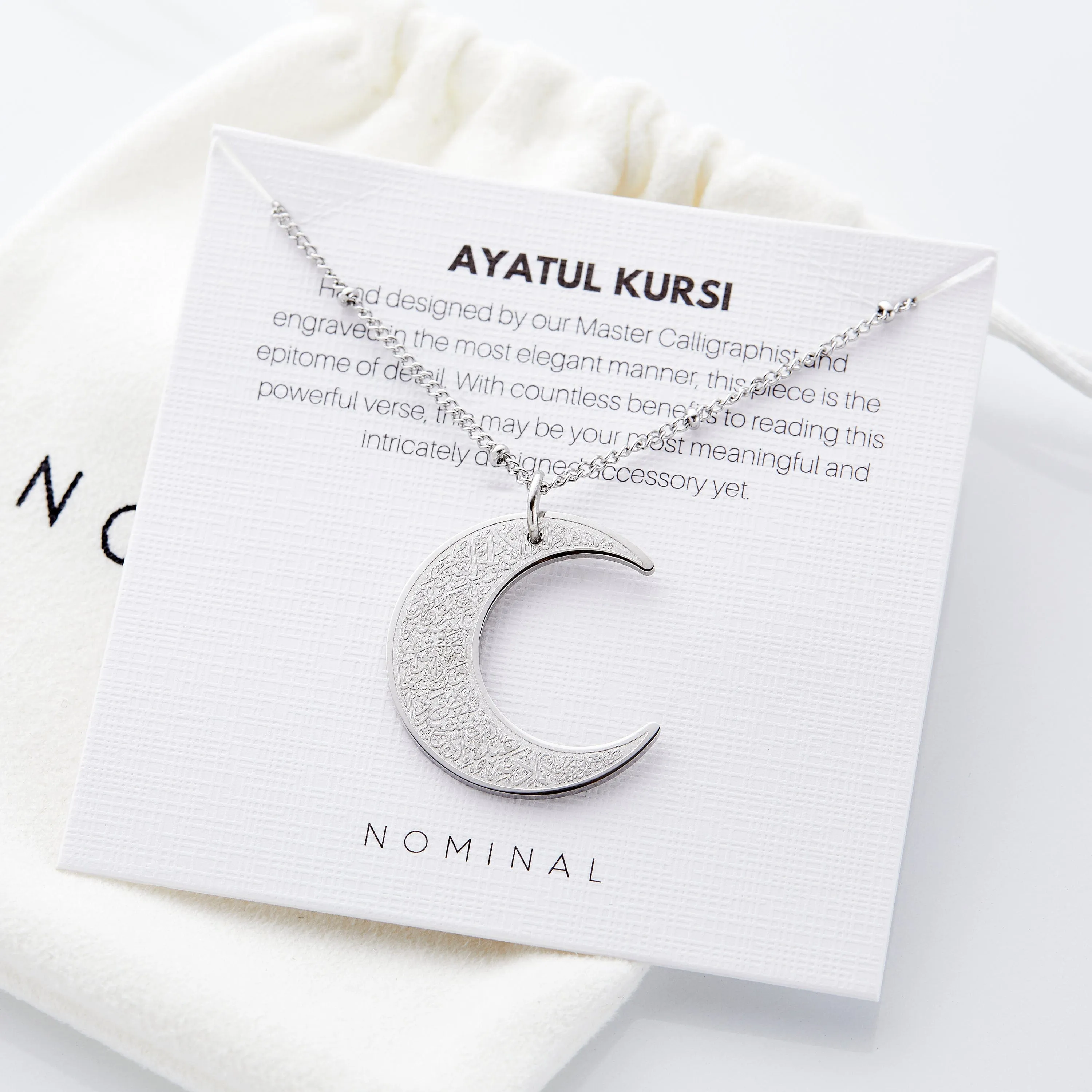 Ayatul Kursi Crescent Necklace