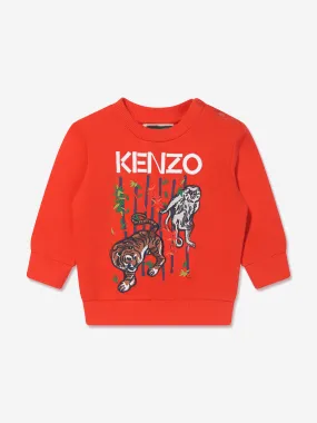 Baby Boys Bamboo Sweatshirt in Red