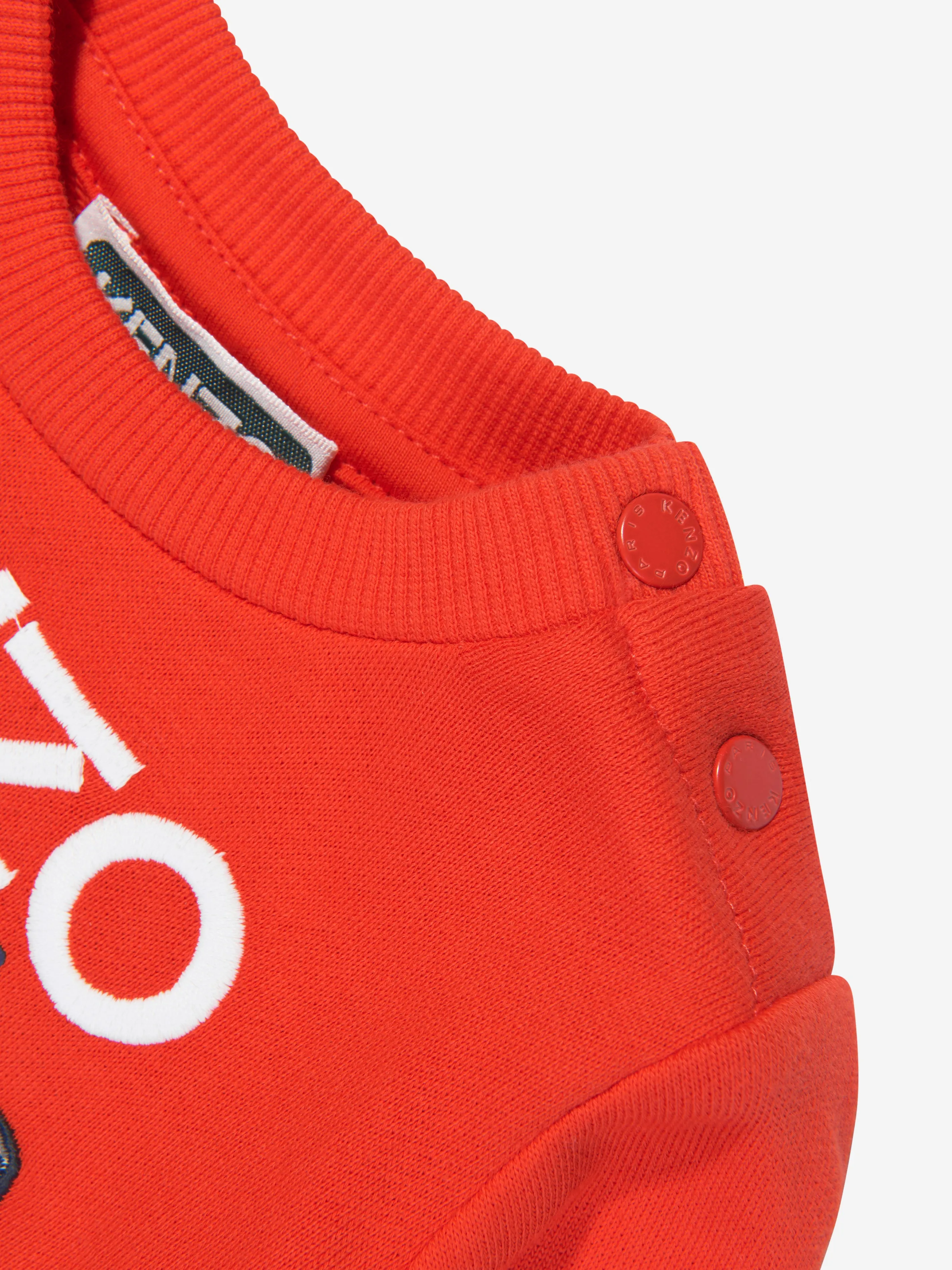 Baby Boys Bamboo Sweatshirt in Red