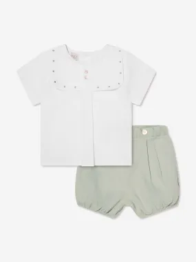 Baby Boys Blouse And Shorts in Green