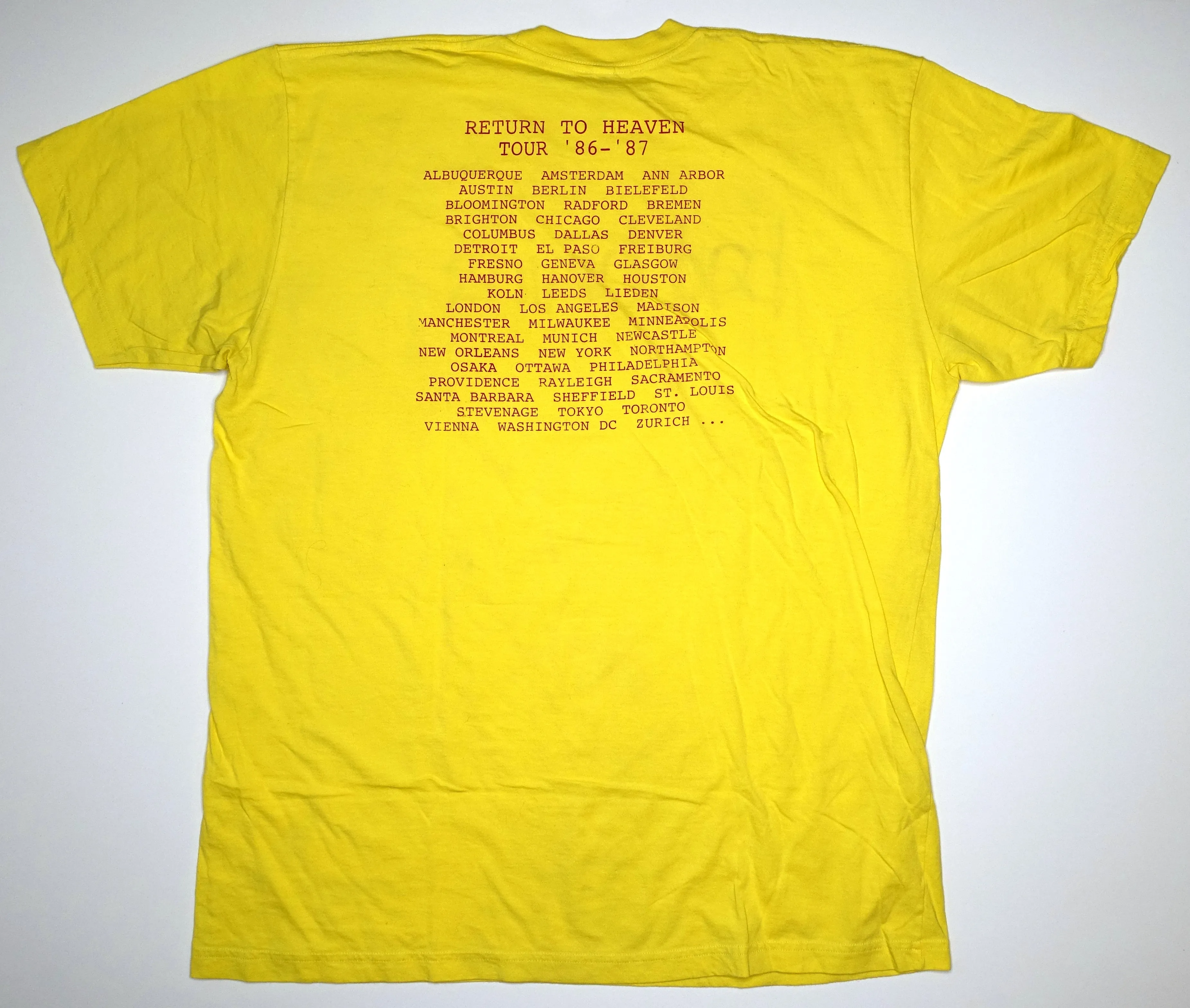 Bad Brains - Return To Heaven 86-87 Tour XL Shirt (Bootleg)