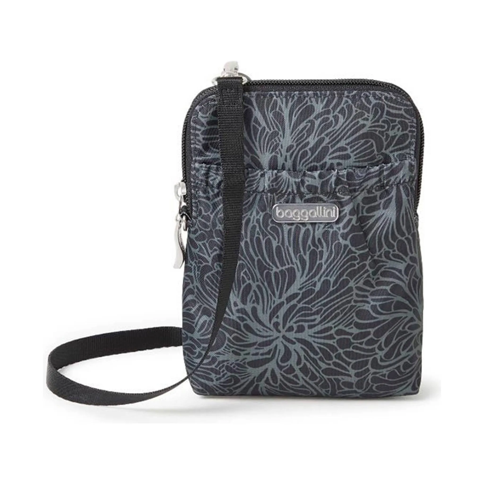 Baggallini Women's RFID Bryant Pouch - Midnight Blossom