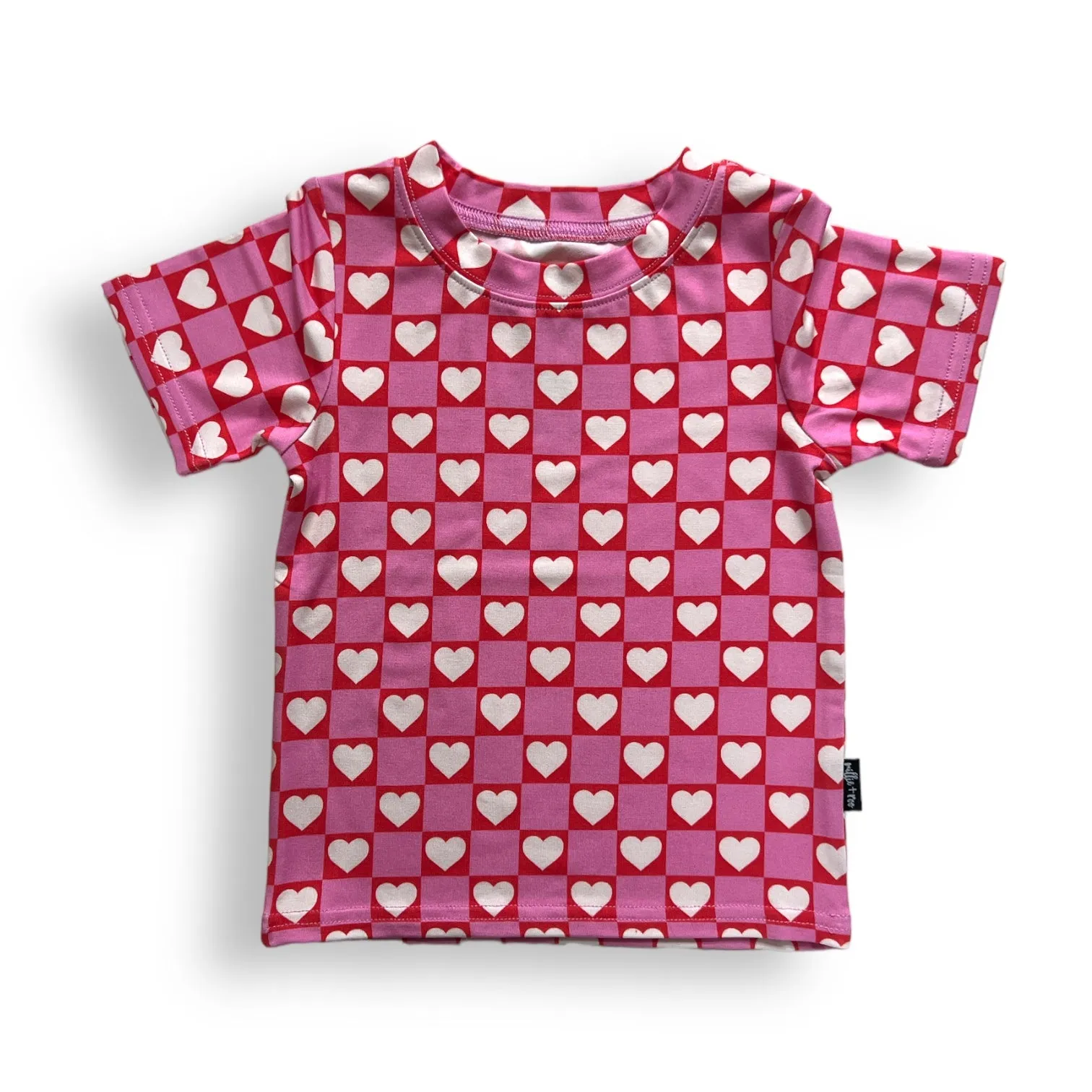 BAMBOO BASIC TEE- Red Heart