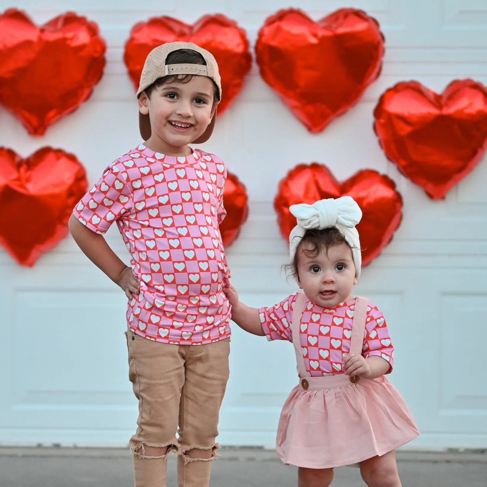 BAMBOO BASIC TEE- Red Heart