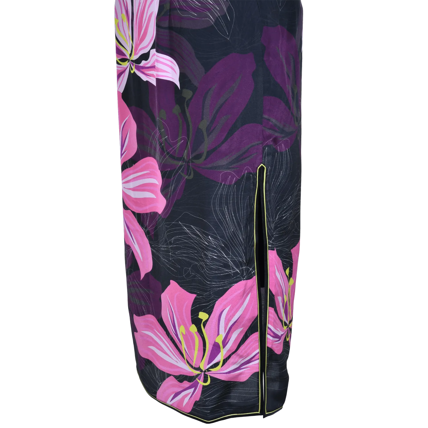 【BAUHINIA】 100% Silk Crystal Cheongsam (Cap Sleeve)