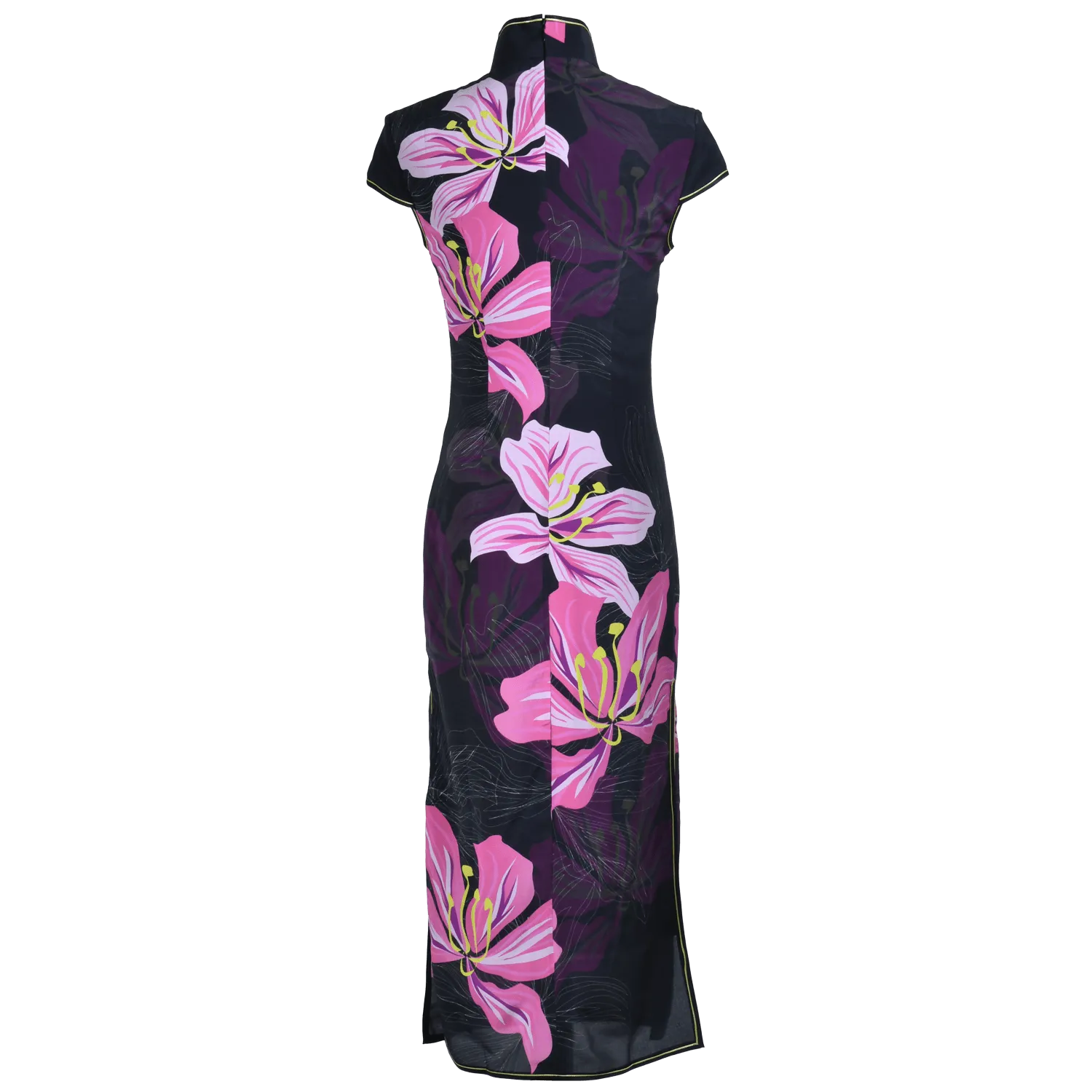 【BAUHINIA】 100% Silk Crystal Cheongsam (Cap Sleeve)