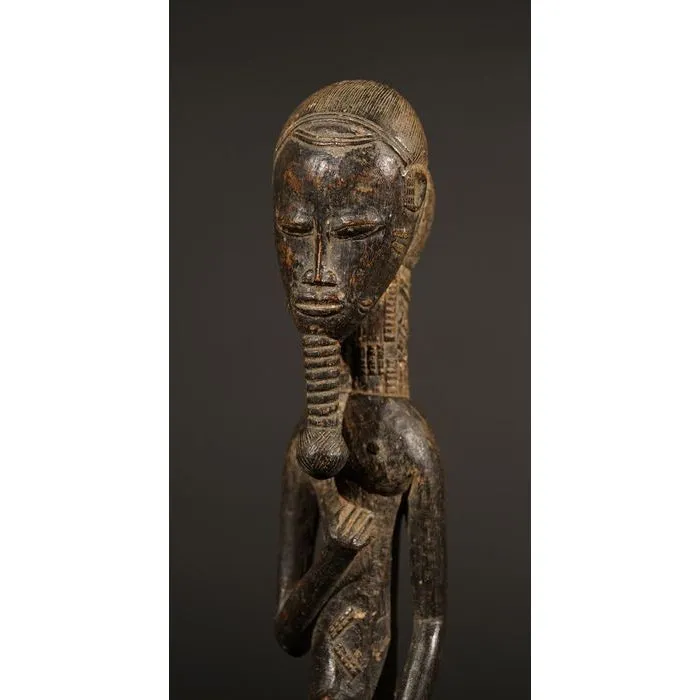 Baule Male Blolo Divination Figure, Cte d'Ivoire #788