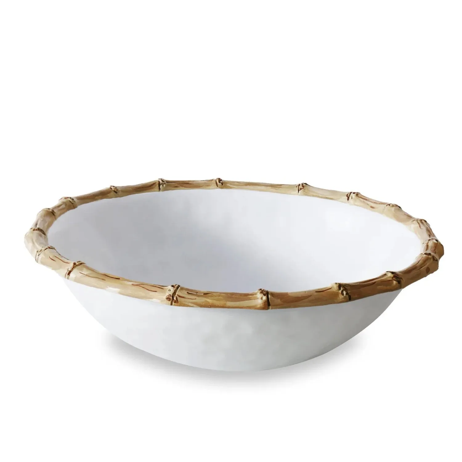 Beatriz Ball Vida Bamboo Large Salad Bowl  - White/Natural