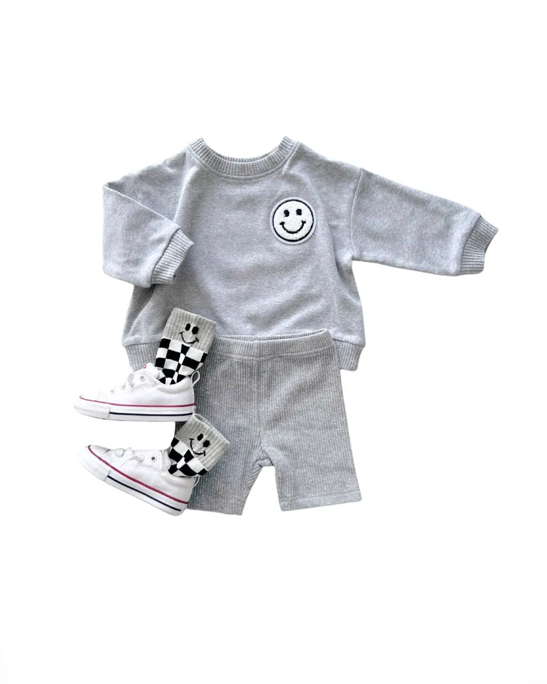 Biker Shorts Set | Gray