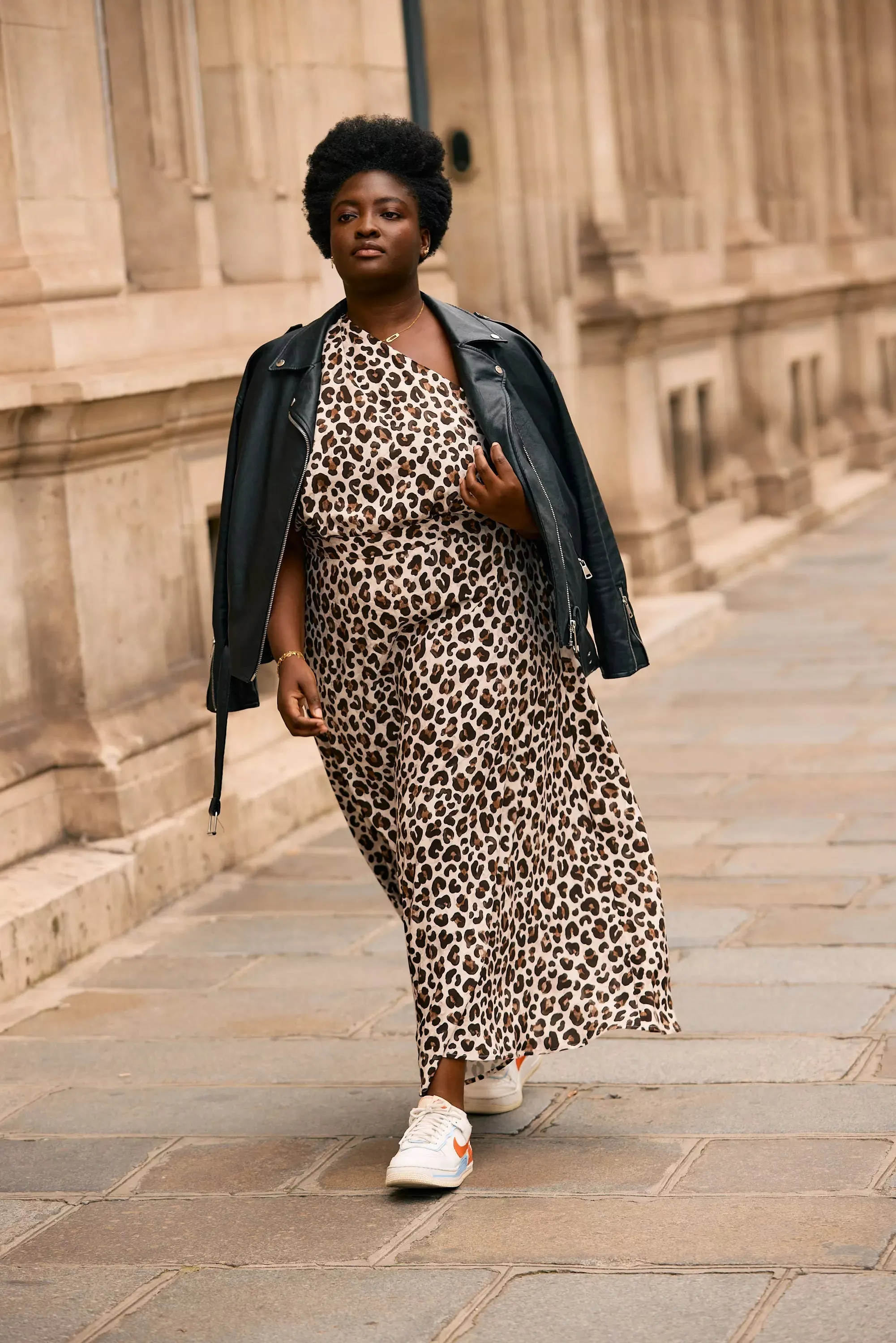 “Billie” leopard skirt