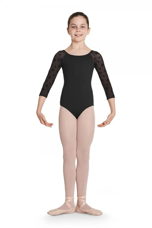 Bloch Child Keyhole Back 3/4 Sleeve Leotard - CL8716