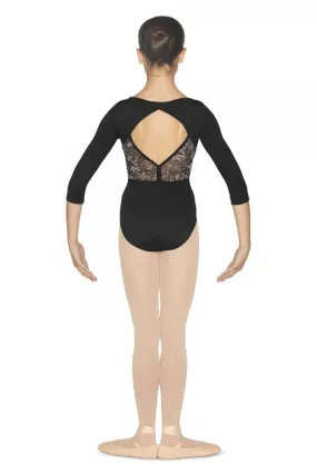 Bloch Child Open Back 3/4 Sleeve Leotard - CL4819