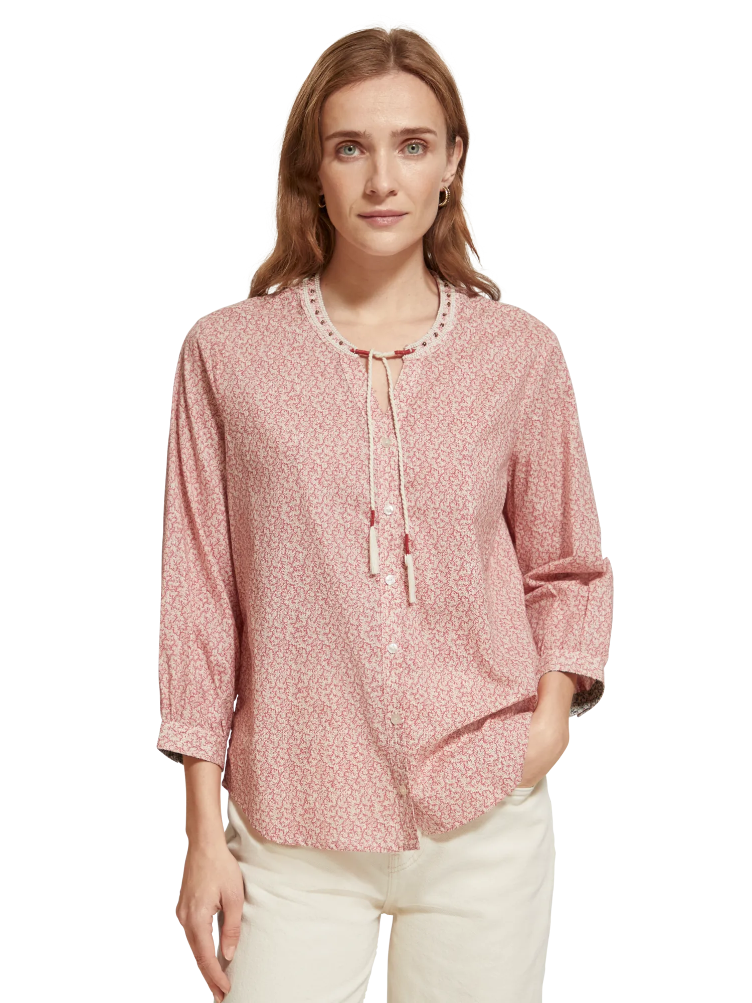 Blouse perlée