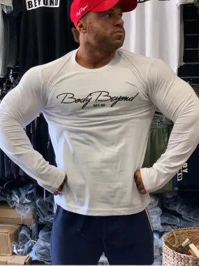 Body Beyond Long Sleeve Tee Signature White