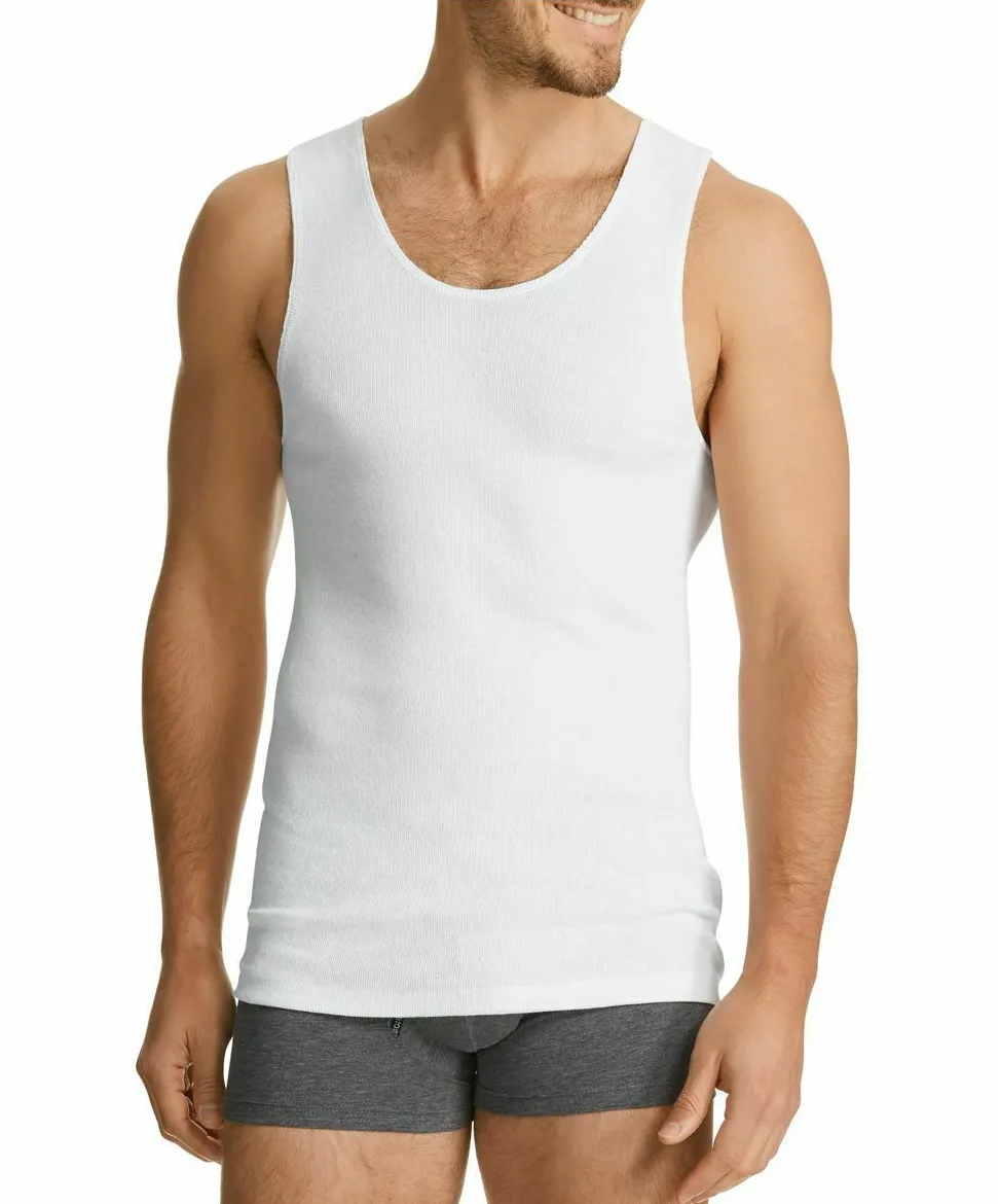 Bonds Mens 2Pk Chesty Cotton Singlets - White