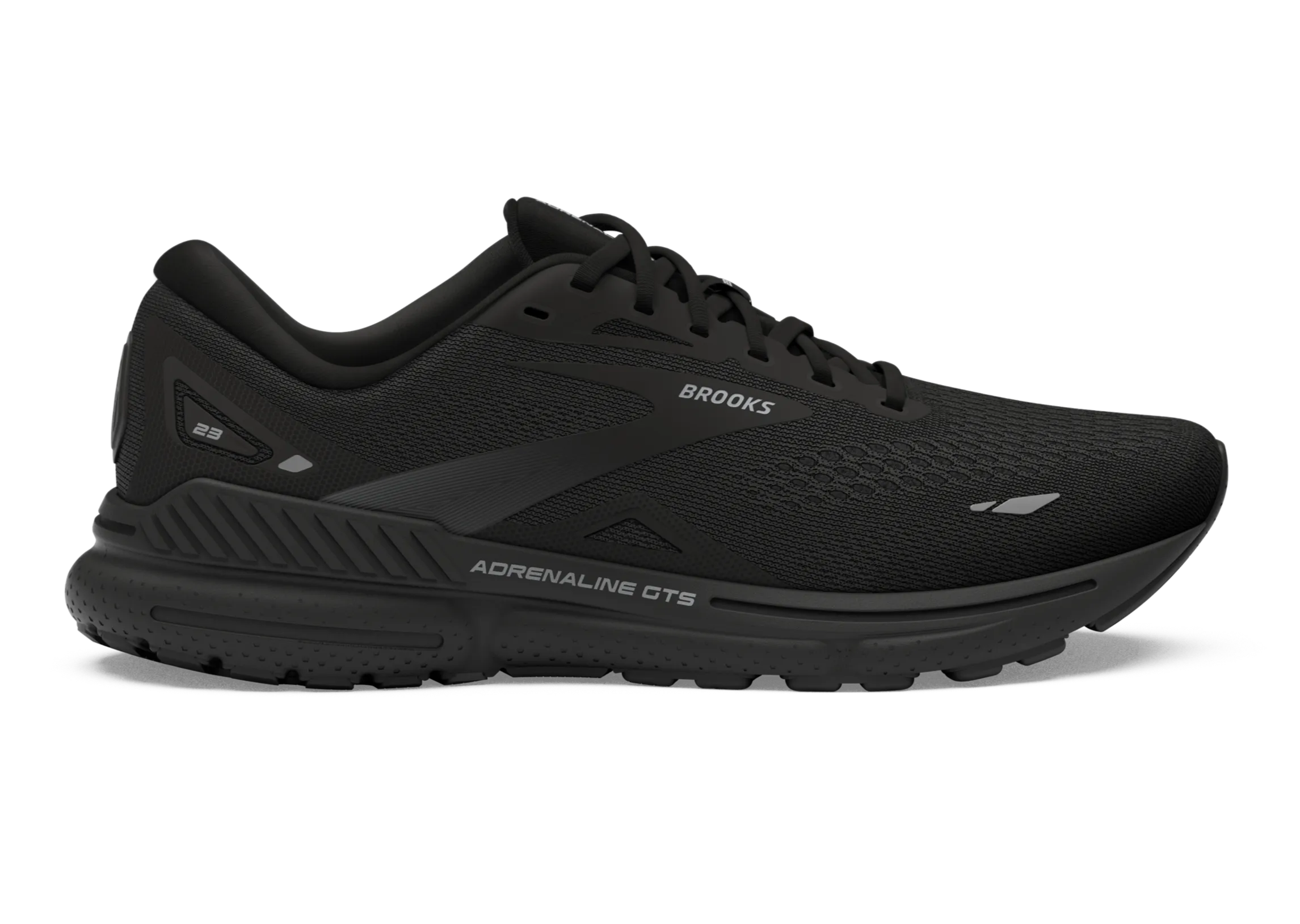 Brooks Adrenaline GTS 23 (D Width) - Black/Black/Ebony (Womens)