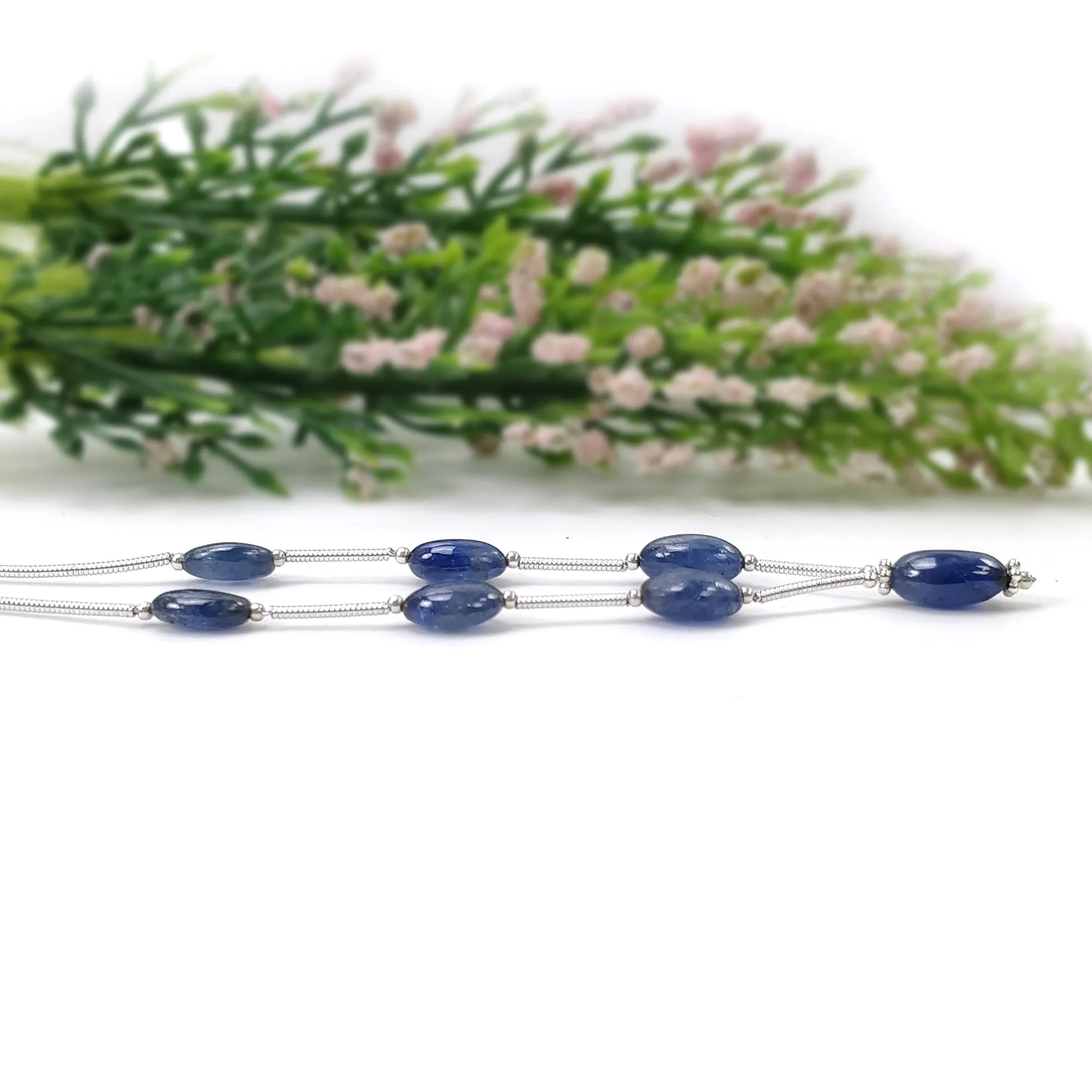 BURMESE BLUE SAPPHIRE Gemstone Loose Beads : 25.00cts Natural Untreated Sapphire Oval Shape Plain Nuggets 9*7mm - 11*7mm