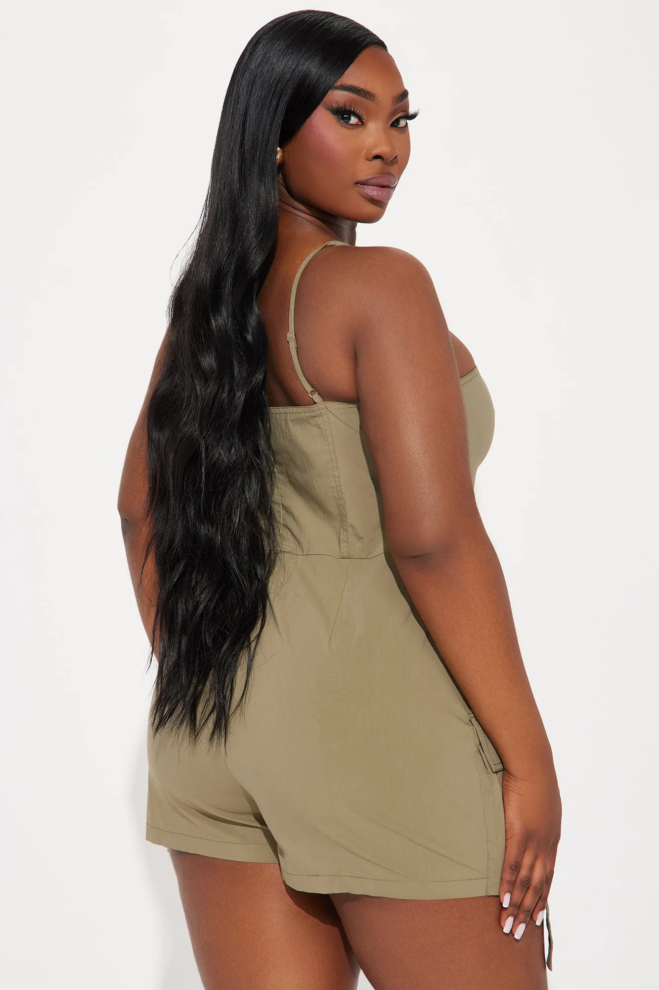 Cadet Cutie Romper - Olive