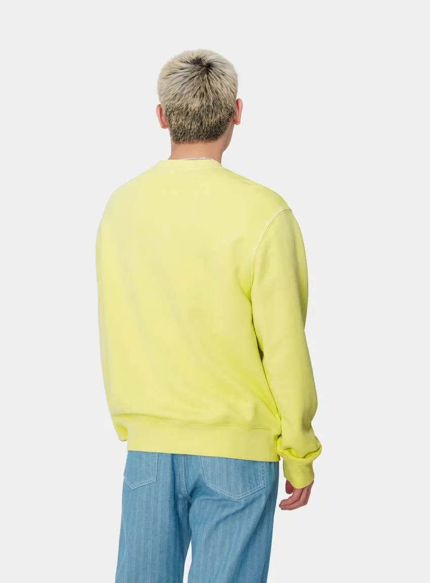 Carhartt Duster Script Sweat Artic Lime