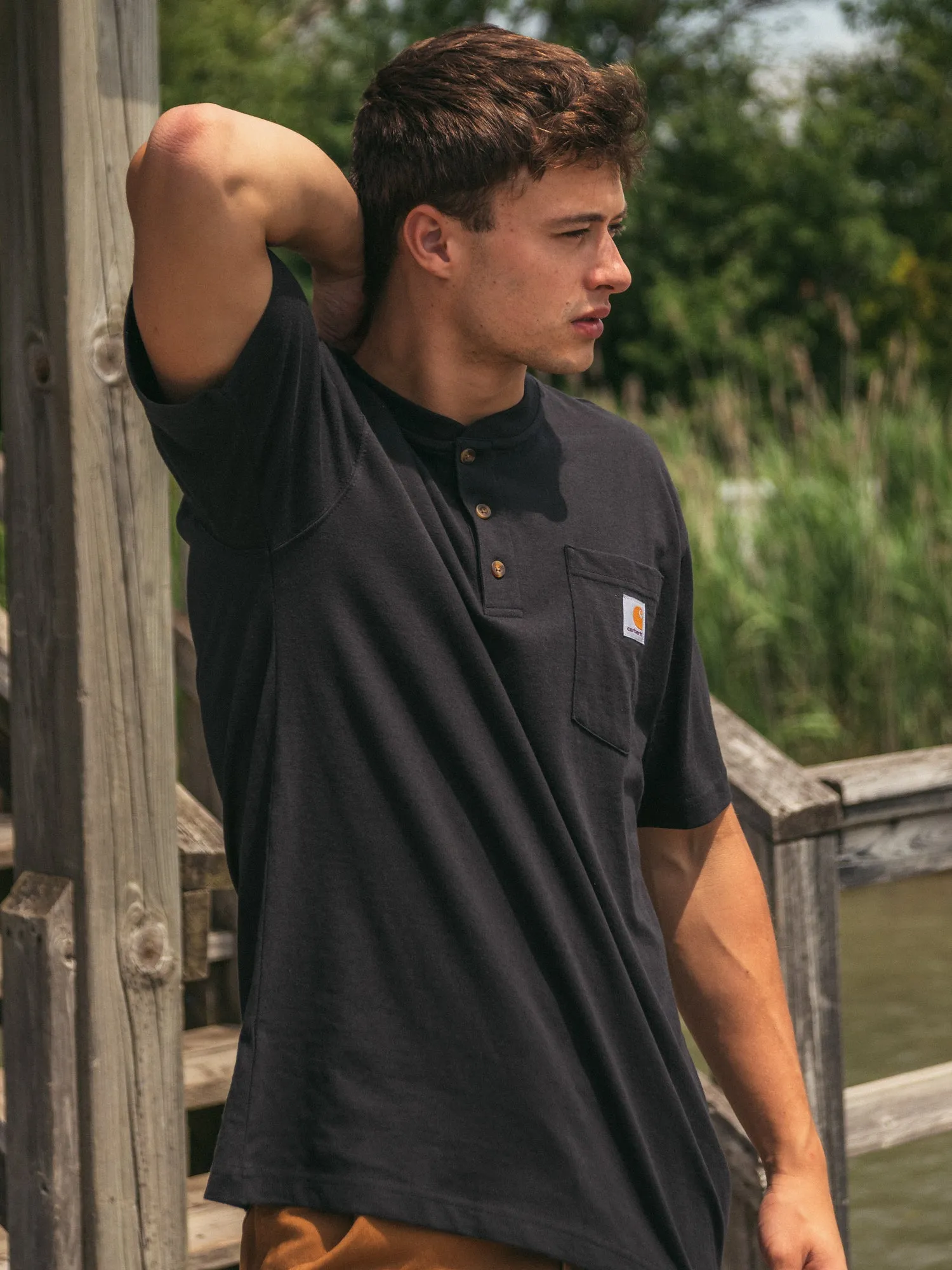 CARHARTT LOOSE FIT HEAVYWEIGHT POCKET TEE