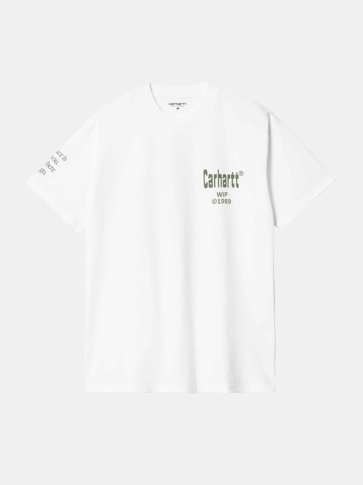 Carhartt S/S Home Tee - White / Dollar Green